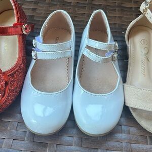 White Patent Leather Mary Jane Shoes